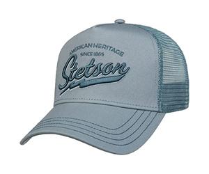 Stetson Trucker Cap - Men's Trucker Cap - Mesh Cap Adjustable - Baseball Cap with Mesh Insert - Baseball Cap Spring/Summer - Peaked Cap, Since 1865 Blue, 57-61