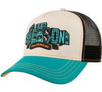 Stetson Live & Loud Trucker Cap Men - Baseball mesh Snapback, with Peak, Lining, Lining Summer-Winter Spring Summer Autumn Winter - One Size Petrol Blue