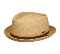Stetson Uni Diamond Raffia Hat Unisex Diamond Shape Leather Band UV Protection Summer