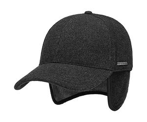 Stetson Vaby Earflap Full Men’s Cap with Cashmere - Peaked Cap with Neck Protection - Baseball Cap with Ear Protection - Fall/Winter Wool Cap - Winter Cap