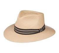 Stetson Vandoca Traveller Panamahut Hat Classic Brisa Weave Garnitureband UV Protection 40+ Handmade Panama Straw Unisex Summer Nature M (56-57 cm)