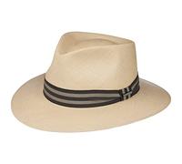 Stetson Vandoca Traveller Panamahut Hat Classic Brisa Weave Garnitureband UV Protection 40+ Handmade Panama Straw Unisex Summer Nature S (54-55 cm)