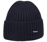 Stetson Varnell Beanie Rib Knit Hat 100% Cashmere Unisex Autumn Winter Navy One Size