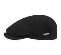 Stetson Vedrick Flat Cap Made in EU Wool Cashmere Men Autumn Winter Black