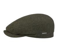 Stetson Vedrick Flat Cap Made in EU Wool Cashmere Men Autumn Winter Olive