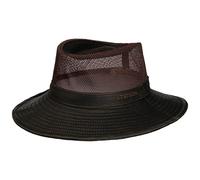 Stetson Vented Crown Traveler Hat Mesh Western Style Cotton Blend Unicolor Men Summer Dark Brown