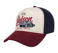 Stetson Vintage Racing Cap Men - Strapback Baseball Metal Buckle, with Peak Summer-Winter Spring Summer Autumn Winter - One Size Blue-red