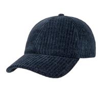 Stetson Wide Wale Corduroy 6 Panel Baseball Cap Plain Colored Strapback Metal Clasp Men Spring Summer Autumn Winter Blue