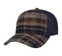 Stetson Wool Check Trucker Cap Snapback Multicolor Plaid Baseball Hat 100% Wool Men Autumn Winter Navy One Size