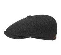 Stetson Hatteras Noir Flat Cap All-Year Cashmere Blend Men Women Anthracite 61 cm