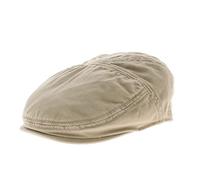 Stetson Paradise Mens Cotton Peaked Cap - Flat Cap with Factor 40 UV Protection - Men s Cotton Cap - Summer/Winter Ivy Cap - Flat Cap Beige L (58-59 cm)