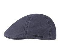 Stetson #x Texas Organic Cotton Flat Cap Men - Sustainably Made Gatsby Cap in Organic Cotton - Flat Cap with UV Protection (40+) - Men’s Spring/Summer Cap - Peaked Cap Blue