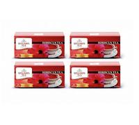 Steuarts Tea - 4 boxes of Hibiscus Tea 25 Tea bags-(total 100 teabags) |Pure Natural Hibiscus Herbal Tea Bags | Caffeine Free | Traditional Healing (4)