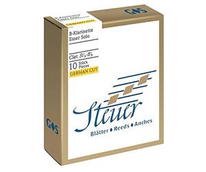 Steuer 738014 Reeds BB-Clarinet Solo White Line, German Cut, 10 pcs, Size 2.5