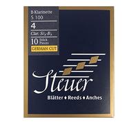 Steuer reed BB clarinet Blue Line S100 German cut pack of 10 size 4