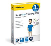 SteuerSparErklärung 2022, Schritt-für-Schritt Steuersoftware für die Steuererklärung 2021, CD-Version für Windows 8, 10 und 11