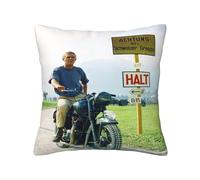 Steve Actor McQueen Throw Pillow Covers Black Cushion Case for Home Living Room Decor Art Decorative Throw Cushion Case 18"x18"