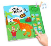 Steve and Maggie Hello Dinosaurs 10-Button Baby Sound Books, Sing-Along Dinosaur Nursery Rhymes Book, Interactive Educational Board Books, Learning Resources, Baby Gift Toys for 3 Month Old & Up
