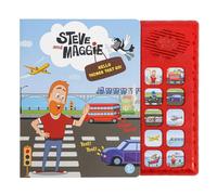 Steve and Maggie Sound Book - Interactive Sing Along Books for Toddlers 10 Button Musical Learning Toys, Talking Books for Kids Educational Gifts for Boys & Girls (Hello Things That Go)