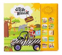 Steve and Maggie Sound Book - Interactive Sing Along Books for Toddlers 10 Button Musical Learning Toys, Talking Books for Kids Educational Gifts for Boys & Girls (Wild Animals)