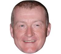 Steve Davis (Smile) Celebrity Mask, Flat Card Face, Fancy Dress Mask