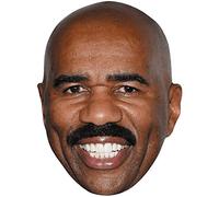 Steve Harvey (Smile) Celebrity Mask, Flat Card Face, Fancy Dress Mask