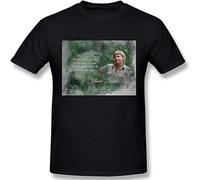 Steve Irwin Men’s Cotton Crew Neck T Shirts Athletic Running Workout Short Sleeve Tee Tops Size M Black