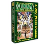 Steve Jackson Games | Illuminati Puzzle - 1000 Pieces | Challenging Puzzle | Conspiracy-Themed Artwork Featuring the Iconic 1982 Cover by Dave Martin