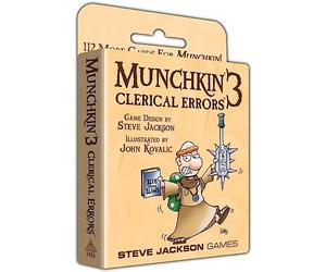 Steve Jackson Games | Munchkin 3: Clerical Errors | The Hilarious Fast-Paced Fantasy Card Game for 3 to 8 Players | Twisted Humor and 1-Hour Gameplay | Ages 10 and Up | English