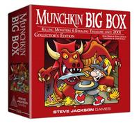 Steve Jackson Games Munchkin Big Box | Collector’s Edition Fantasy Card Game | Over 650 Cards, Game Boards, Meeples, Dice & Storage Tray | Illustrated by John Kovalic | Ages 10+ | 3-6 Players