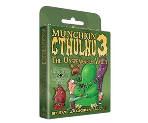 Steve Jackson Games | Munchkin Cthulhu 3 The Unspeakable Vault | Fast-Paced Card Game Expansion for 3 to 6 Players | Ages 10 and Up | English