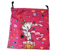 Steve Jackson Games | Munchkin Dice Bag: Unicorns | Large Drawstring Bag 7” x 7” | Printed Fabric | Holds Over 100 Dice