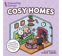 Steve James Colouring Corner: Cosy Homes Paperback Book Steve James Multicolor