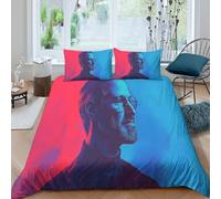 Steve Jobs Duvet Cover for Boys Girls 3D Print IGod Quilt Cover Comforter Covers Bedding Set with Zipper Closure with Pillow Cases Soft Microfiber 3 Pieces King(220x240cm)