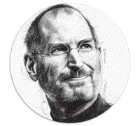 Steve Jobs Jigsaw Puzzles Puzzle for Adults Kids. 1000 Piece IGod Impossible Challenge Toy Educational Games Home Decoration for Adults& Kids Age 14 Years Up 1000pcs (67.5x67.5cm)