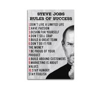 Steve Jobs Quote 10 Rules For Success Canvas Poster Wall Art Poster Suitable for Room Aesthetics And Decoration Bedroom And Living Room Unframe-style 24x36inch(60x90cm)