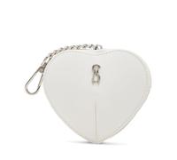 Steve Madden Amor Heart Zipper Pouch Gift Box, White, One Size
