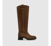 Steve Madden Banner Pull On Knee Boots in Taupe UK 6 (EU 39)