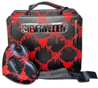 Steve Madden Bevelyn Convertible Crossbody Bag, Black/Red Hearts, One Size