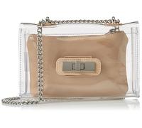 Steve Madden Women's Scene Clutch Crossbody Bag, Transparent, One Size UK