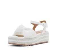Steve Madden Girl's Cookie Espadrille Wedge Sandal, Multicoloured, White, 2 Little Kid