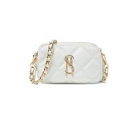 Steve Madden Daisy Quilted Crossbody, White, One size