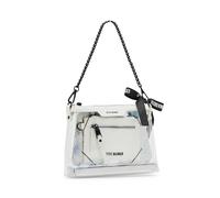 Steve Madden Women's Dominic Clear Pouch with Card Case Gift Set, White, One Size