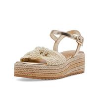 Steve Madden Girls Shoes Cookie Espadrille Wedge Sandal, Natural, 2 Little Kid