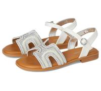 Steve Madden Girls' Haydlyn Flat Sandals, Pearl Pearl, 12 UK Child