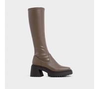 Steve Madden Jetstream Boots in Beige UK 8