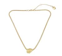 Steve Madden Knoten-Anhänger-Halskette für Frauen, stylischer und Leichter Schmuck, vergoldet