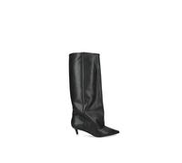 STEVE MADDEN Women's 'Luca Black' Leather Boots in Black | Size: 8 Steve Madden Black 8