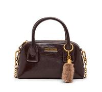 Steve Madden MELODIE Small Dome Bag With Scarf, Chocolate, One Size, Steve Madden Melodie Small E/W Bag With Scarf