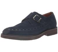 Steve Madden Men's Shayne Monk-Strap Loafer, Navy Suede, 10 UK